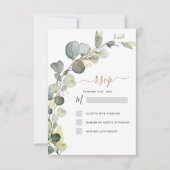 UAWG Eukalyptus Greenery Sukkulent Elegant Einladung (Vorderseite)