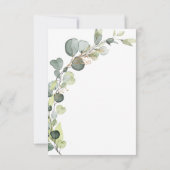 UAWG Eukalyptus Greenery Sukkulent Elegant Einladung (Rückseite)