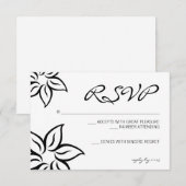 UAWG | Felle |weiß RSVP Karte (Vorne/Hinten)