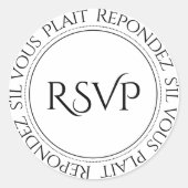 UAWG French Elegante Umschlag Aufkleber (Vorderseite)