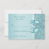 UAWG für aquamarine Printsequenzen RSVP Karte (Rückseite)