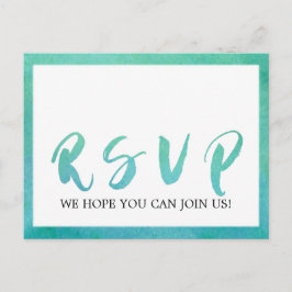 UAwg für Aquarellkalligraphie Beach Einladungspostkarte