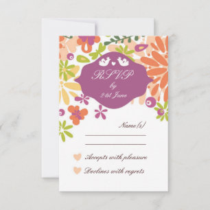 UAwg für Blumenzehen RSVP Karte