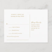 UAwg für die Lieder mit grünen und goldenen Lichte Einladungspostkarte (Rückseite)