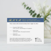 UAwg für die Veranstaltung der gelben Geschäftsgal RSVP Karte (Stehend Vorderseite)