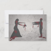 UAWG für eine Zombie-Hochzeit RSVP Karte (Rückseite)
