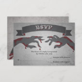 UAWG für eine Zombie-Hochzeit RSVP Karte (Vorne/Hinten)