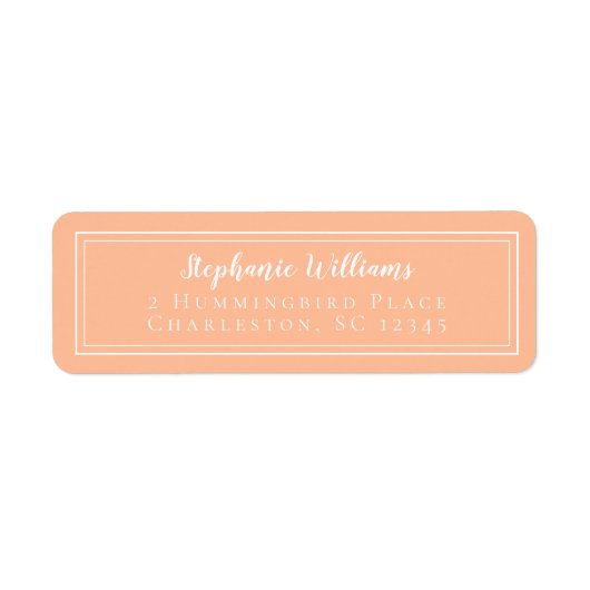 UAwg für einfache Peach Hochzeiten (Vorne)