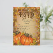 UAWG für Herbsthochzeit Einladung "Herbstfarben" (Stehend Vorderseite)