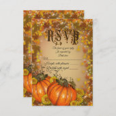 UAWG für Herbsthochzeit Einladung "Herbstfarben" (Vorne/Hinten)