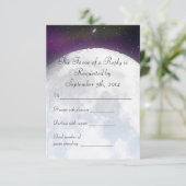 UAWG für Hochzeit im Weltraum RSVP Karte (Stehend Vorderseite)