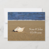 uAwg für Hochzeiten am Strand RSVP Karte (Vorderseite)