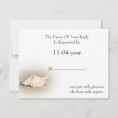 uAwg für Hochzeiten am Strand RSVP Karte (Rückseite)