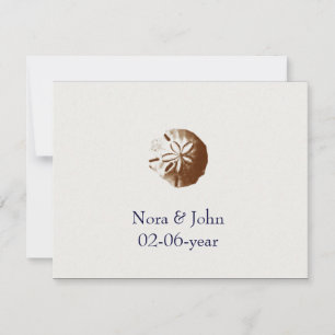 uAwg für Hochzeiten am Strand RSVP Karte