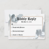 UAWG für Hochzeiten RSVP Karte (Vorderseite)