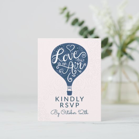 UAwg für Hochzeitsmahlzeiten in Handschrift der Li Postkarte (Stehend Vorderseite)