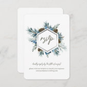 UAwg für Hochzeitstorte RSVP Karte (Vorne/Hinten)