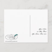 UAWG für Schwarz-weiße und Rote Rose Postkarte (Rückseite)