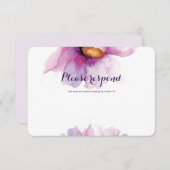 UAwg für strahlende Wasserfarben RSVP Karte (Vorne/Hinten)