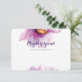 UAwg für strahlende Wasserfarben RSVP Karte (Stehend Vorderseite)