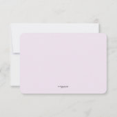 UAwg für strahlende Wasserfarben RSVP Karte (Rückseite)