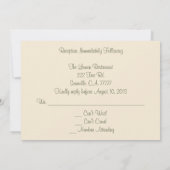 UAWG für viktorianische Hochzeitsfrau Einladung (Rückseite)