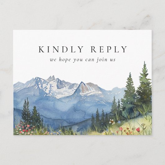 UAwg für Wasserfarben Einladungspostkarte (Vorderseite)