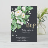 UAwg für weiße Blume Einladung (Stehend Vorderseite)