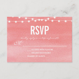 UAwg für Zeichenfolgen mit Peach RSVP Karte