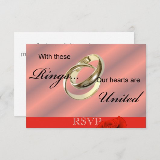 UAWG Gay Lesbian Hochzeitsankündigung RSVP Karte (Vorne/Hinten)
