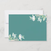 UAWG | Geometrische Wildblumen und Beeren RSVP Karte (Rückseite)