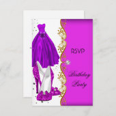 UAWG Glitzer Rosa Lila Schuhe Kleid Gold Einladung (Vorne/Hinten)