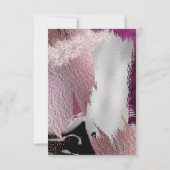 UAwg | Gold Metallic Cassis Texture 2 Einladung (Rückseite)