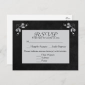 UAwg Grau-Schwarz-Spanplatte Postkarte (Vorne/Hinten)