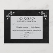 UAwg Grau-Schwarz-Spanplatte Postkarte (Vorderseite)