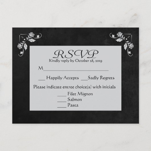 UAwg Grau-Schwarz-Spanplatte Postkarte (Vorderseite)