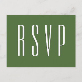 UAWG Green oder JEDE FARBEN Hochzeitsreaktion Einladungspostkarte
