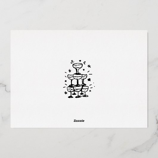 UAWG güly Reply Foil Doodle Respond Enclosure Folieneinladung (Rückseite)