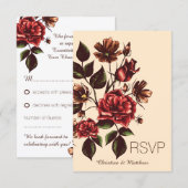 UAwg Herbst und Herbst RSVP Karte (Vorne/Hinten)