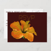 UAWG-Herbstfarben-Hochzeit Einladungspostkarte (Vorne/Hinten)