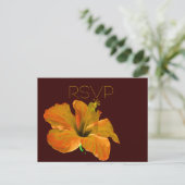 UAWG-Herbstfarben-Hochzeit Einladungspostkarte (Stehend Vorderseite)