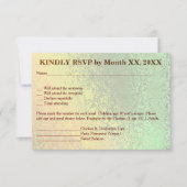 UAwg "Herbstschattierungen" des Green Yellow Weddi Einladung (Vorderseite)