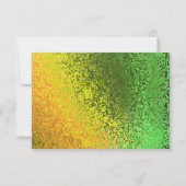 UAwg "Herbstschattierungen" des Green Yellow Weddi Einladung (Rückseite)