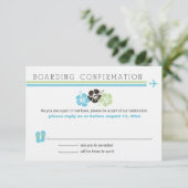 UAWG Hibiskus Boarding Pass RSVP Karte (Stehend Vorderseite)