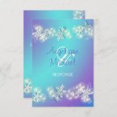 UAwg-Hochzeit mit Seestern RSVP Karte (Vorne/Hinten)