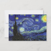UAWG, Hochzeitsannahmekarte, Starry Night RSVP Karte (Rückseite)