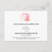 *~* UAWG Hochzeitsblumenwebsite Umschließung Begleitkarte (Rückseite)