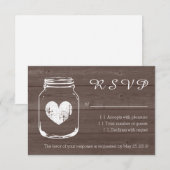 UAwg Hochzeitskarten aus Holz RSVP Karte (Vorne/Hinten)