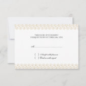 UAWG Hochzeitstorte RSVP Karte (Rückseite)