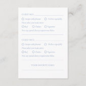 UAWG Hydrangea Guest Wedding RSVP Begleitkarte (Rückseite)